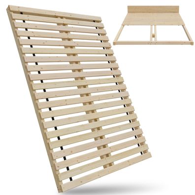 Lattenrost Paletten Bett Rollrost tiefes Bettgestell Rahmen + Rolllattenrost 300Kg
