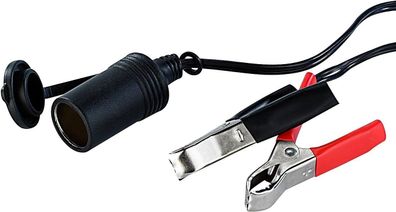 NEU Kfz Adapter 12Volt Steckdose 2 Polzangen für Direkt Anschluss Autobatterie