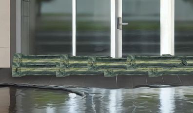 NEU 100er Set Sandsäcke befüllbar stabiles Monofilgewebe 25x100cm für Hochwasser