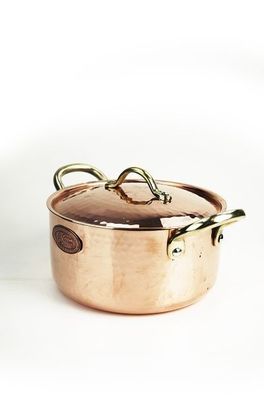 CopperGarden®" Kupfertopf ø20 cm | 2,5 Liter mit Deckel | verzinnt