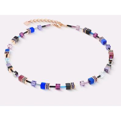 Collier - Edelstahl rosé - Blue Rosé Moon