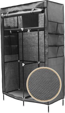 Best For Home XXL Stoffschrank - Platzsparender Kleiderschrank mit Kleiderstange
