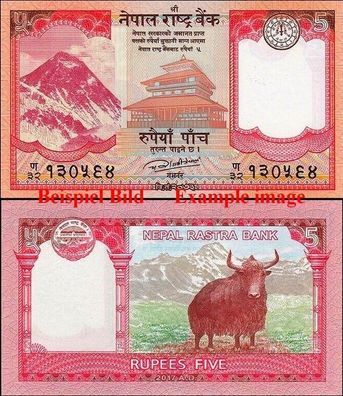 NEPAL 5 Ruppes UNC P. 69 62I#