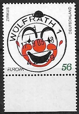 BRD gestempelt Michel-Nummer 2252 Unterrandstück