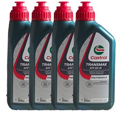 Castrol Transmax ATF DX III Multivehicle 4x1 LITER Dexron III