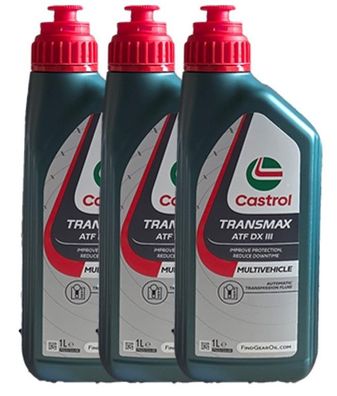 Castrol Transmax ATF DX III Multivehicle 3x1 LITER Dexron III
