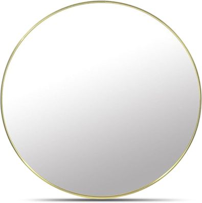 OSKAR Runder Wandspiegel - Eleganter Goldrahmen & Stilvoller Metallspiegel
