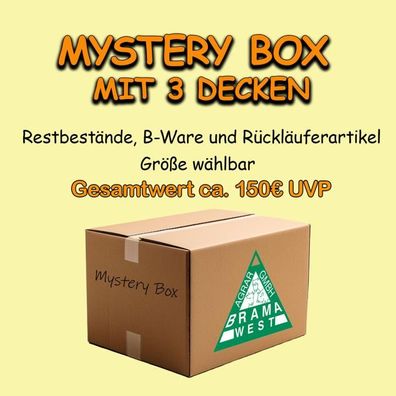 Mysterybox mit 3 Pferdedecken - Restposten B-Ware / Retourenartikel