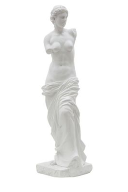 Figur klassische römische Frauenskulptur Replikat Venus von Milo Statue weiß H 49 cm
