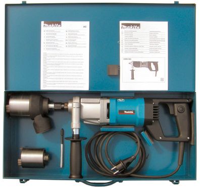 Makita Diamantbohrmaschine DBM 080 Set mit Staubabsaugung Schnellläufer