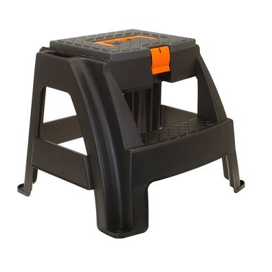 Fußhocker Trittstufe Sitzhocker Hocker Tritthocker Fußtritt mit Staufach H43cm