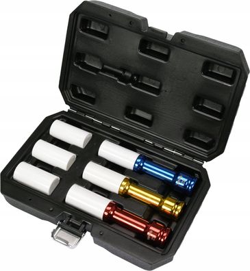 Schlagschrauber-Nuss, Schlagnuss SET 1/2“ 17, 19, 21mm, 150mm für Alufelgen