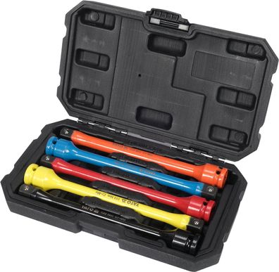 Schlagschrauber-Nuss, Schlagnuss Verlängerung SET 1/2“ 200mm, 100, 110, 120, 135, 15