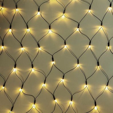 240er LED-Lichternetz warmweiß Lichterkette innen & außen Kabel grün mit Trafo