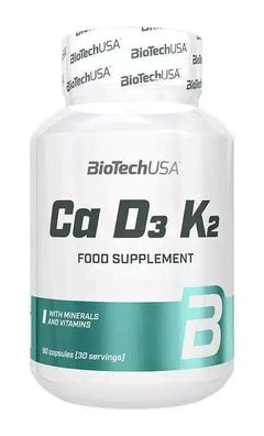 BioTech USA Ca D3 K2 90Kapseln