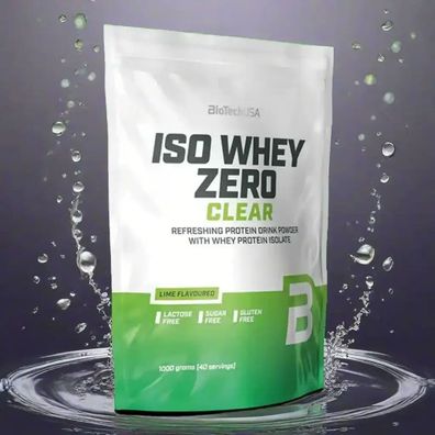 BioTech USA Iso Whey Zero Clear Protein Pulver 1000g