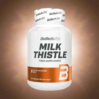 BioTech USA Milk Thistle Leber Support 60 Kapseln