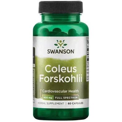 Full Spectrum Coleus Forskohlii 60 Kapseln 400mg
