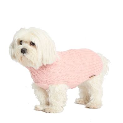 Fashion Dog Hundepullover aus Kaschmirwollmischung - rosa