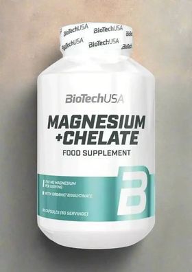 BioTech USA Magnesium + Chelate 60 Kapseln