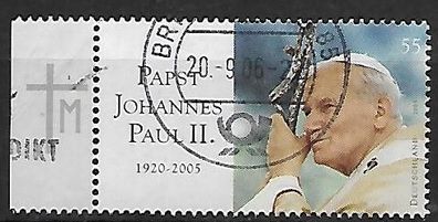 BRD gestempelt Michel-Nummer 2460 linkes Seitenrandstück