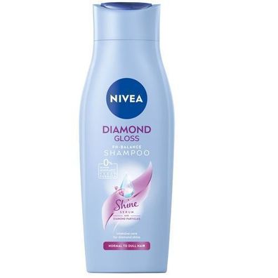 Nivea Diamond Gloss Mildes Shampoo fuer Glanz, 400ml