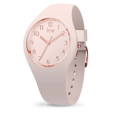 Ice-Watch Damenuhr ICE Glam Colour 015330 Nude Roségold plattiert Edelstahl Silikon