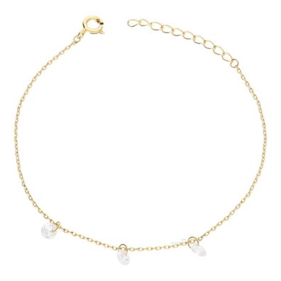 JuwelmaLux Armband 925 Silber vergoldet Zirkonia JL16-03-0366