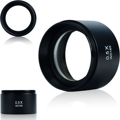 Rosfix Stereomikroskop Objektiv 0,5x – 165 mm WD | Gewinde 48 mm