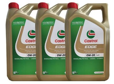 Castrol EDGE 0W-20 LL IV VW 508 00/ 509 00 Porsche C20 3x5 Liter Motoröl