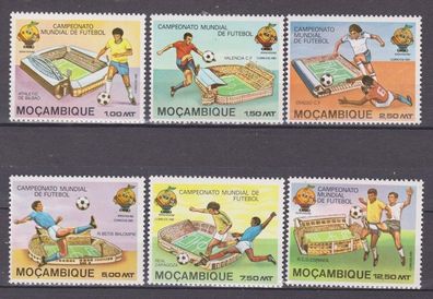 Mocambique 1981 postfrisch MiNr. 788-793 Fußball-Weltmeisterschaft, Spanien