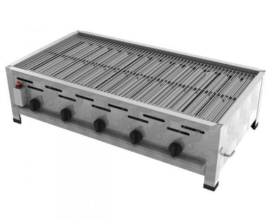 ChattenGlut Gastrobräter 5-flammig 18kW Tischgerät mit Edelstahlrost