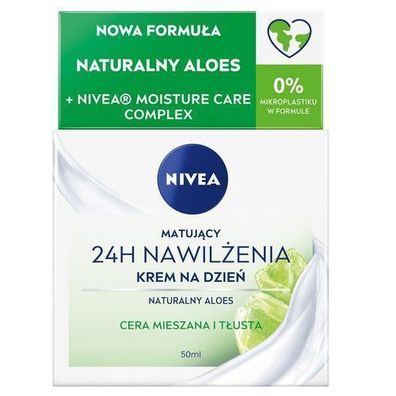 Nivea Mattierende Feuchtigkeitspflege fuer Mischhaut und fettige Haut, 24H Wirkun