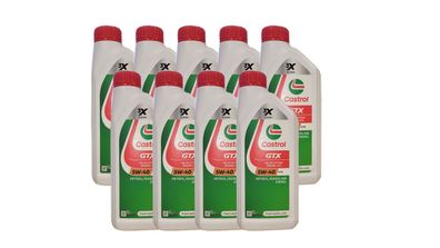 Castrol GTX 5W-40 A3/ B4 MB 229.3 VW 502 00/ 505 00 9x1 Liter Motoröl
