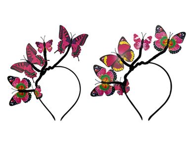 Haarreif Schmetterling bunt Tierkostüm Schmetterlingshaarreif Fasching Karneval