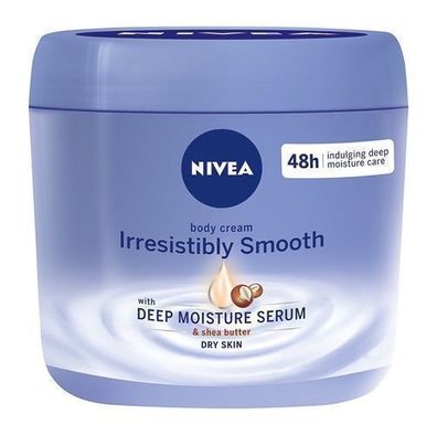 Nivea Glaettende Koerpercreme, 400ml - Intensive Feuchtigkeitsformel fuer geschmeid