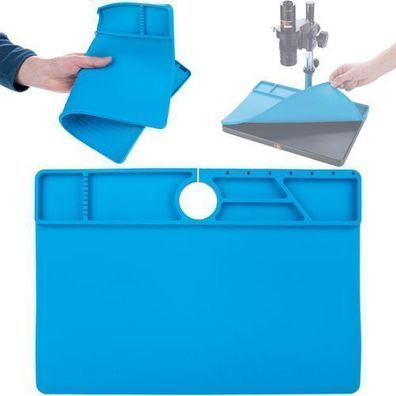 Rosfix Silikonmatte für Mikroskop 380x260 mm – Hitzebeständig bis 500°C