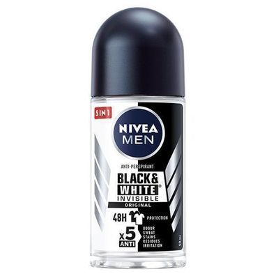 Nivea Men Invisible Black & White Antitranspirant Roll-On 50ml
