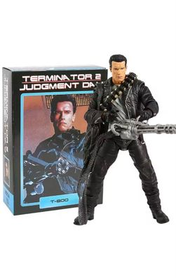 NECA Terminator 2 - T-800 (Arnold Schwarzenegger) 7” Actionfigur Sammlerqualität, Neu