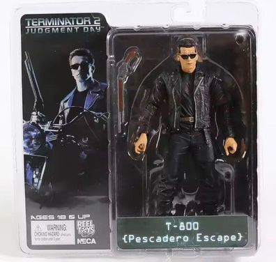 NECA Terminator 2 T-800 Pescadero Escape Arnold Schwarzenegger Actionfigur NEU