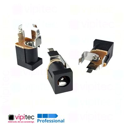 DC Buchse für 5,5x2,1 Hohlstecker THT 6,4x2 30V 0,5A Barrel Jack DC-014-2.0A