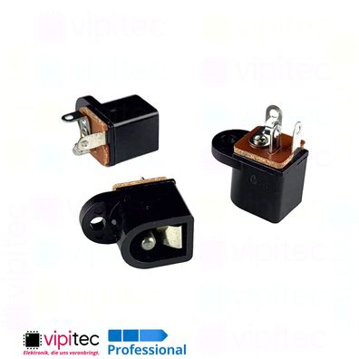 DC Buchse für 5,5x2,5 Hohlstecker THT 6,6x2,5 30V 0,5A Barrel Jack DC-016A-2.5A
