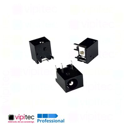 DC Buchse für 5,5x2,5 Hohlstecker THT 6x2,5 30V 0,5A Barrel Jack DC-044-2.5A