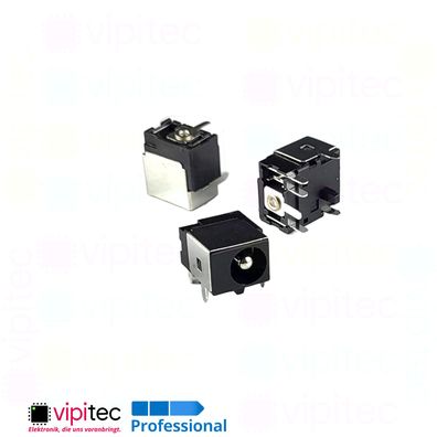 DC Buchse für 5,5x2,5 Hohlstecker THT 6x2,5 30V 0,5A Barrel Jack DC-044C-2.5A
