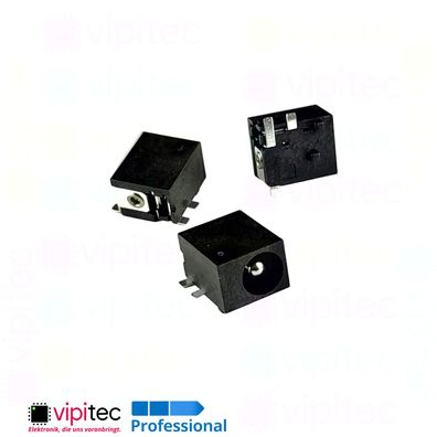 DC Buchse für 5,5x2,5 Hohlstecker THT 6,15x2,5 30V 3A Barrel Jack DC-044S-2.5A