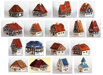 Porzellanhäuser - Original Plazza Lichthäuser Höhe 8,0 - 18,0 cm