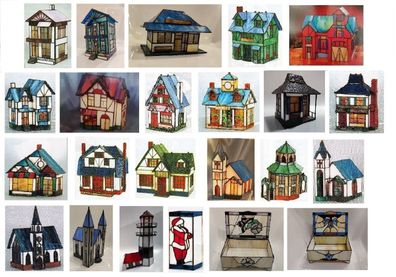 Tiffanyhäuser Höhe 11,0 - 19,0 cm