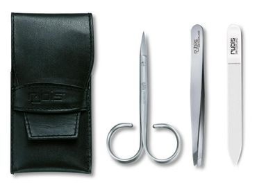 Manikür Etui Rubis, silber