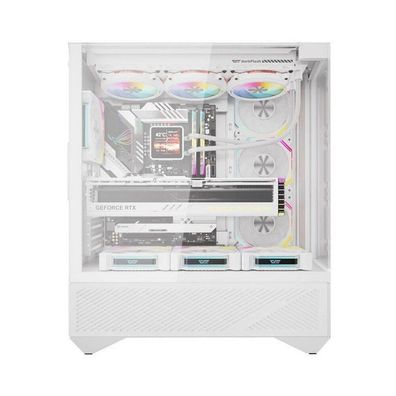 darkFlash - DY460 White + 4 fans - Computergehäuse