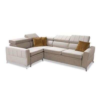 Best For Home Ecksofa L-Form mit Schlaffunktion & Stauraum - Komfort Schlafsofa